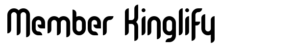 Member Kinglify font preview